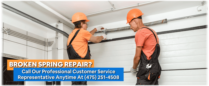 Broken Garage Door Spring Ridgefield CT